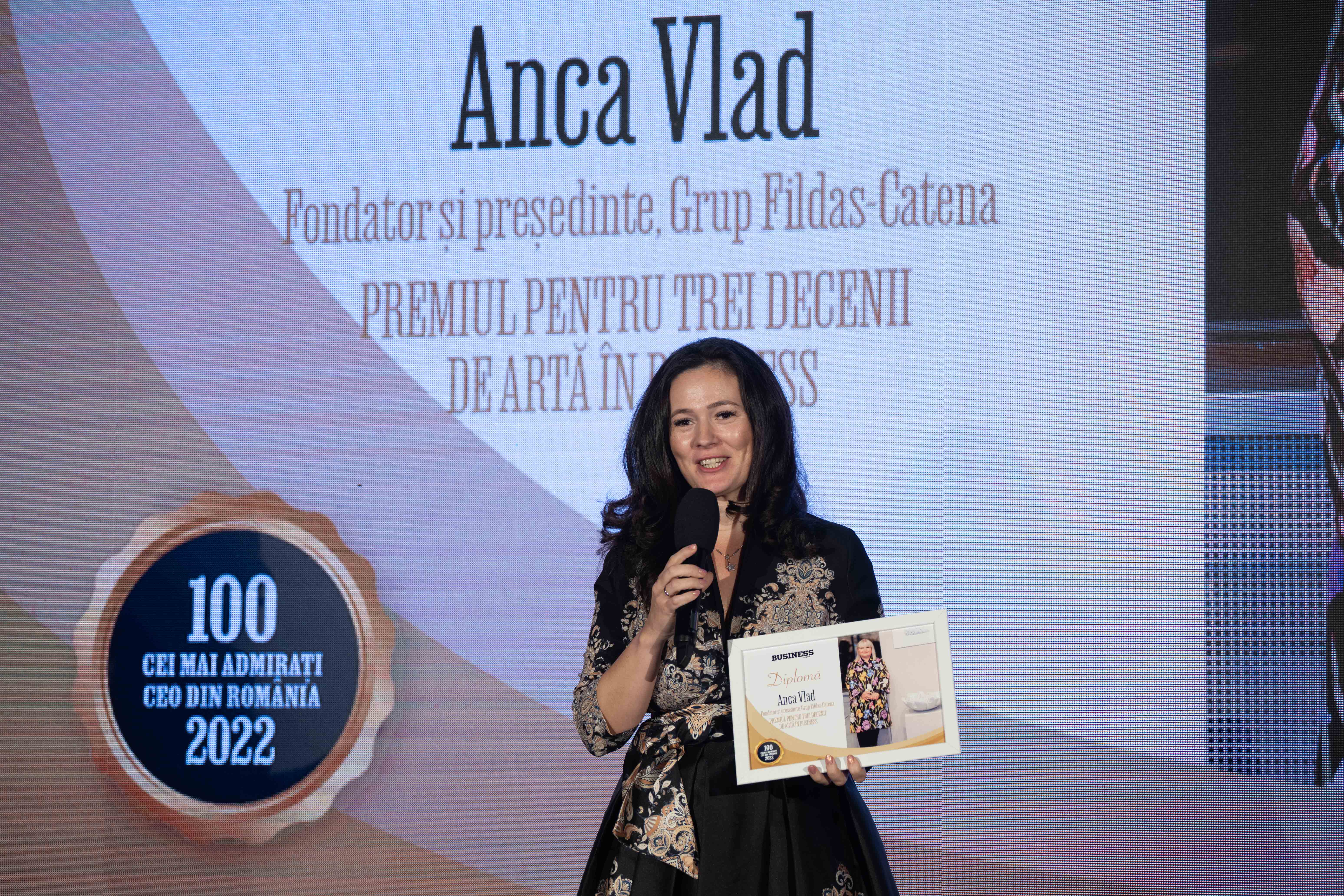 Încă un premiu pentru Fildas-Catena Grup: „Premiul pentru trei decenii de artă în business”