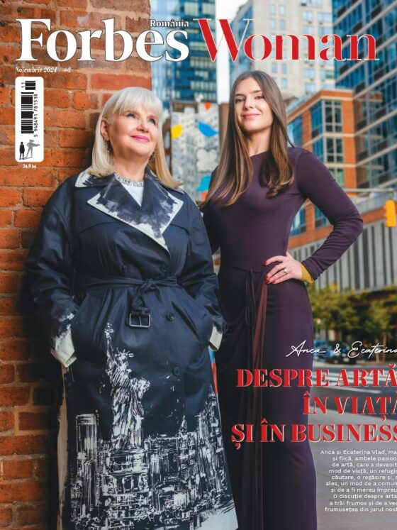 Anca Vlad și Ecaterina Vlad strălucesc pe coperta noului număr al revistei Forbes Woman România: Despre artă, în viață și în business!