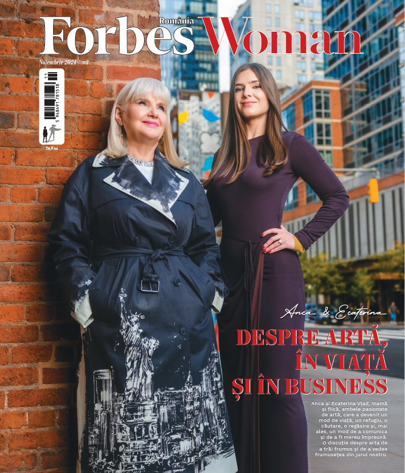 Anca Vlad și Ecaterina Vlad strălucesc pe coperta noului număr al revistei Forbes Woman România: Despre artă, în viață și în business!